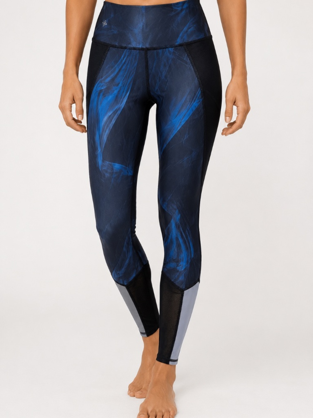 NUX‎ New Heights Canyon High Rise Workout Leggings NWT Size S Blue Black